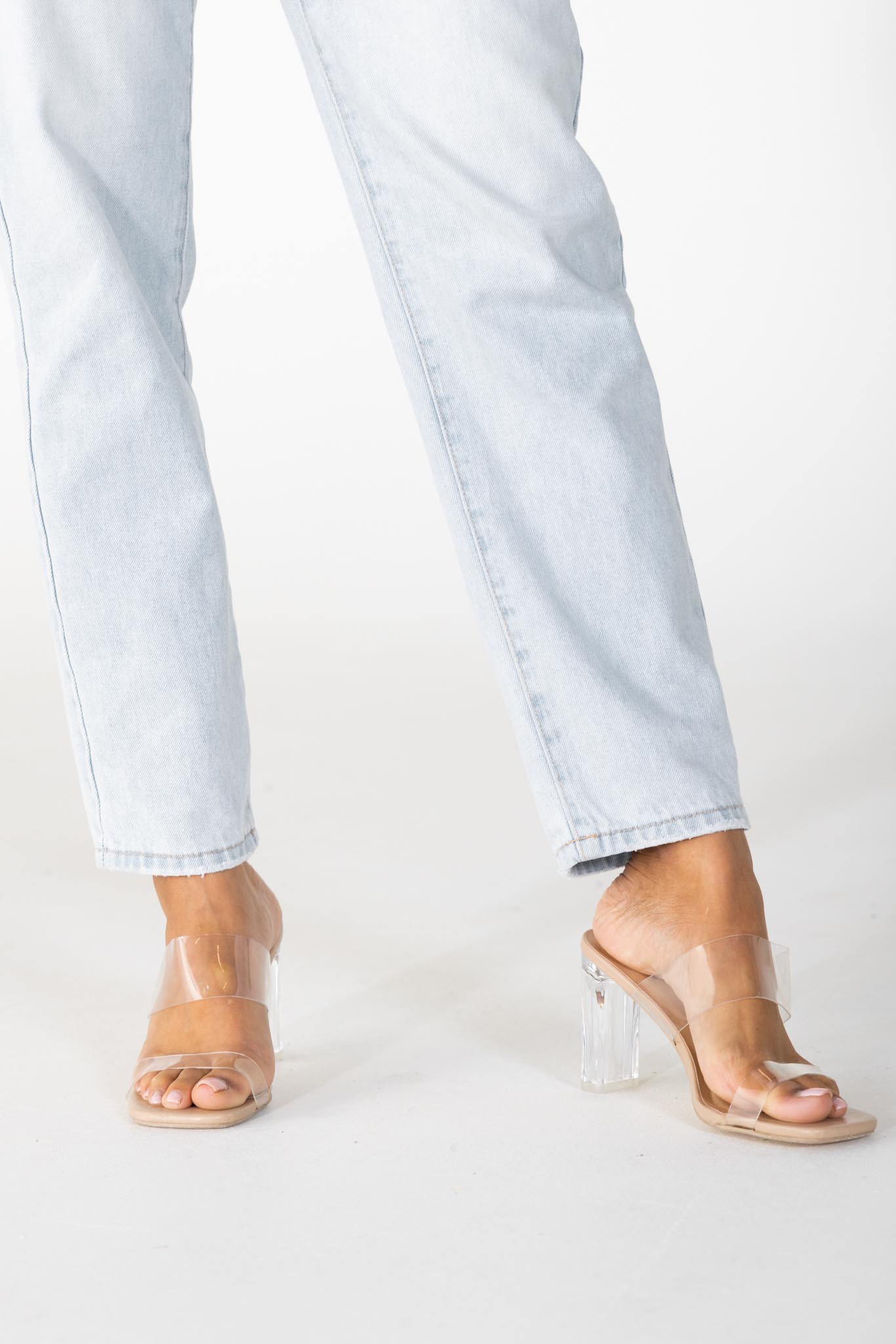 Mom jeans lichtblauw