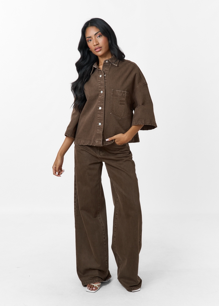 Wide leg classic jeans