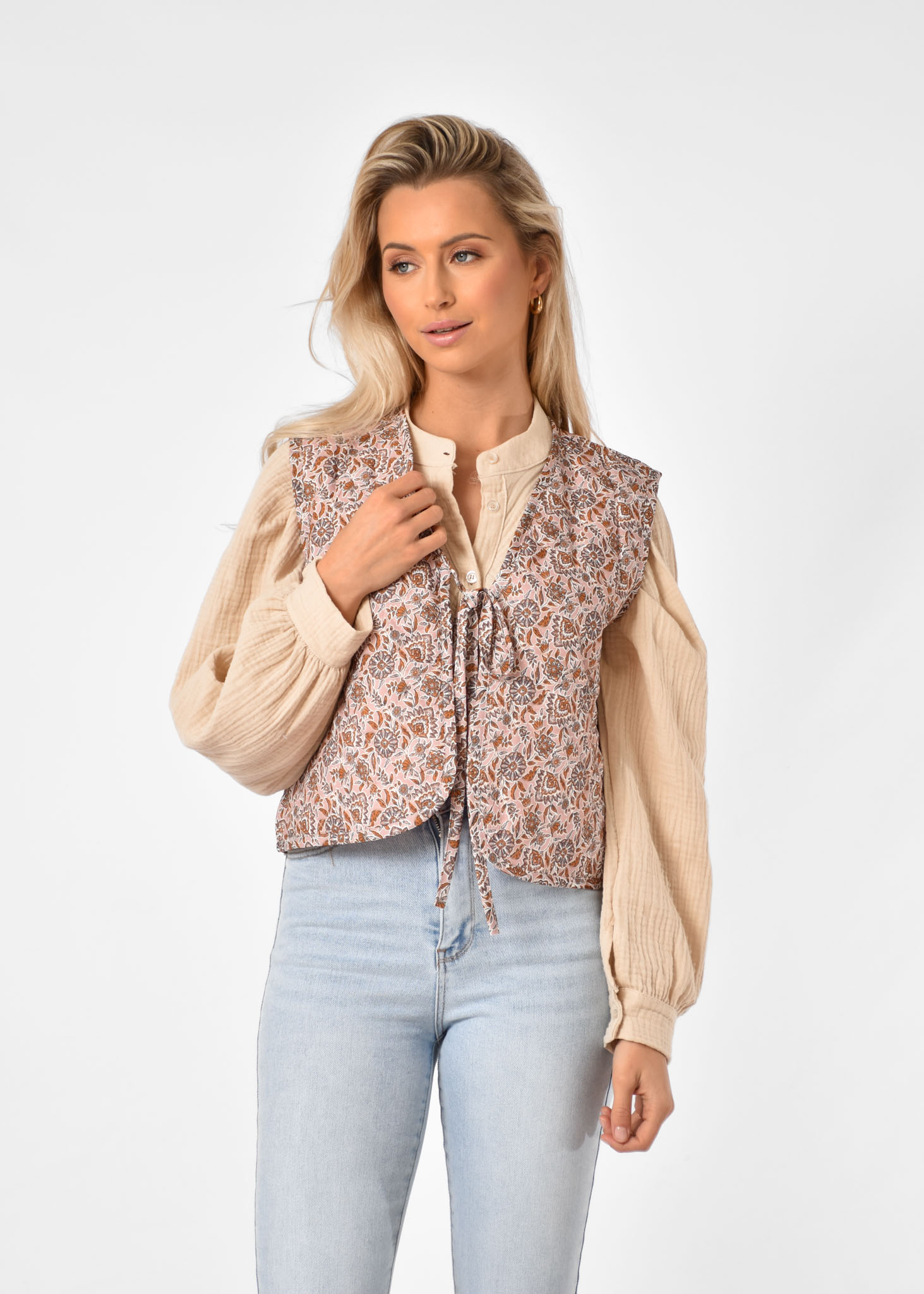 Lia gilet geel