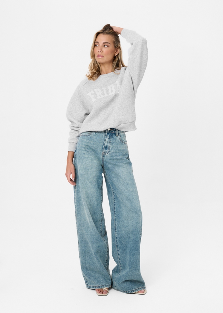 Wide leg classic jeans