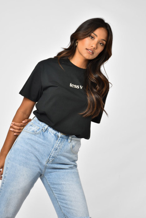 Brand t-shirt zwart