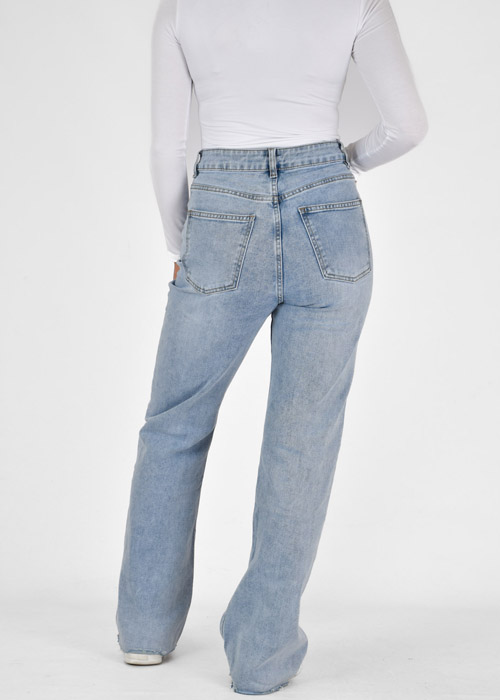 Kiki straight leg jeans lichtblauw
