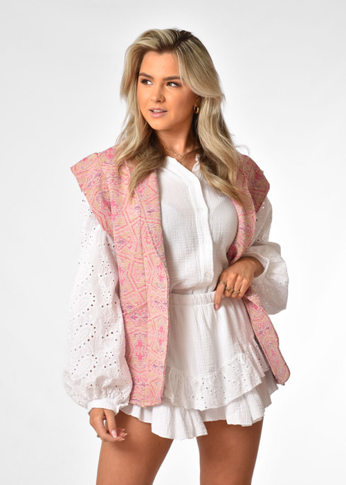 Rosie gilet lichtroze