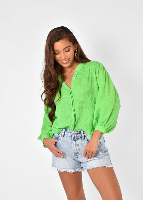 Feline blouse groen