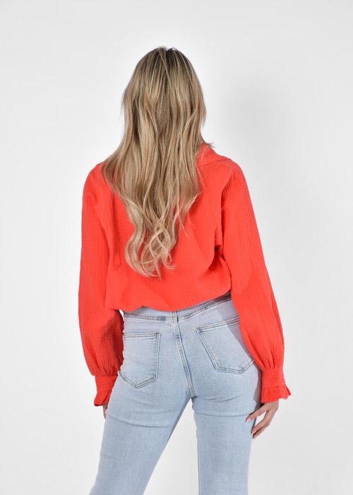 Claartje top oranje