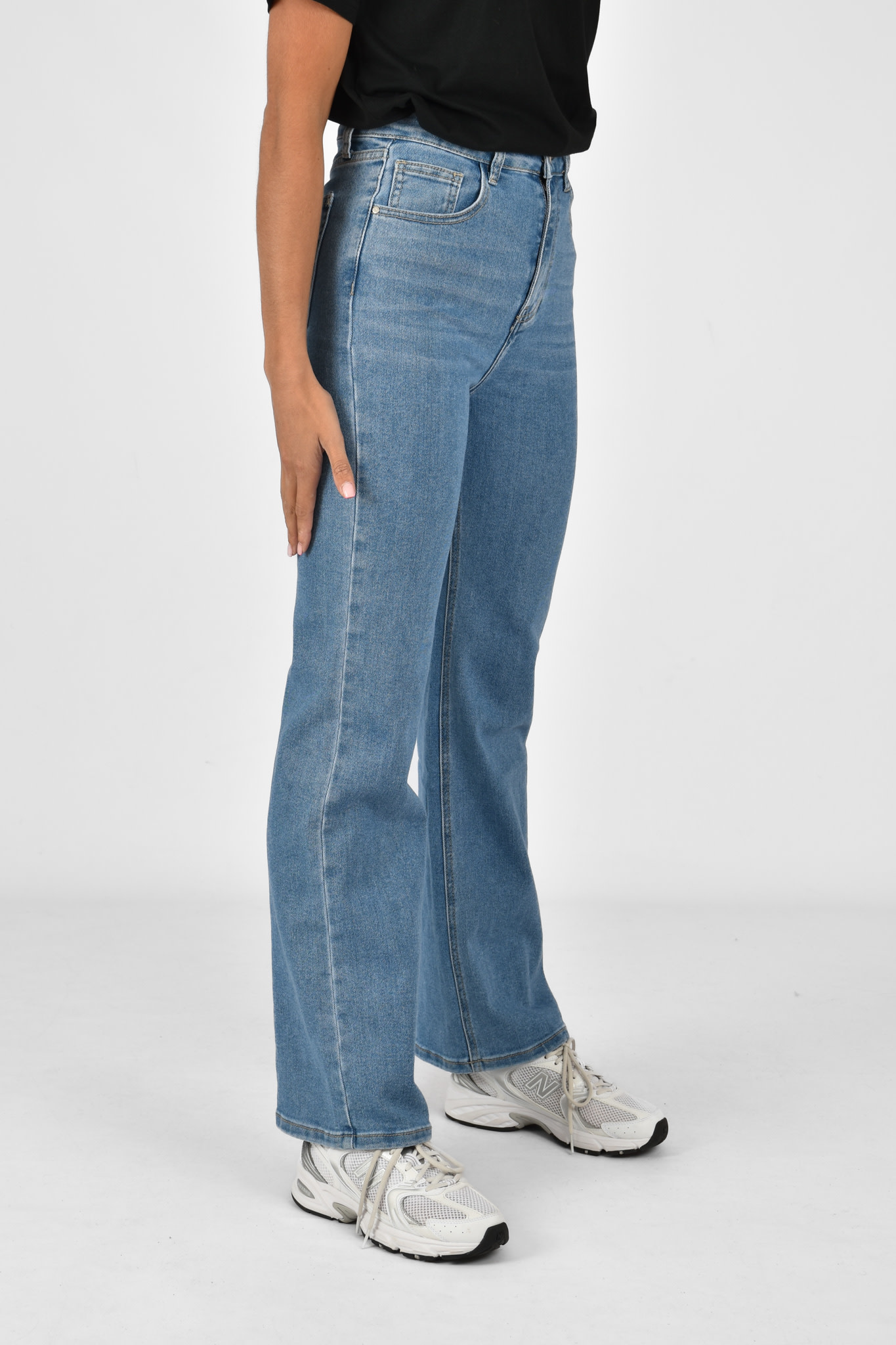 Hajar wide leg jeans blauw