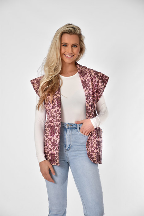 Rosie gilet roze
