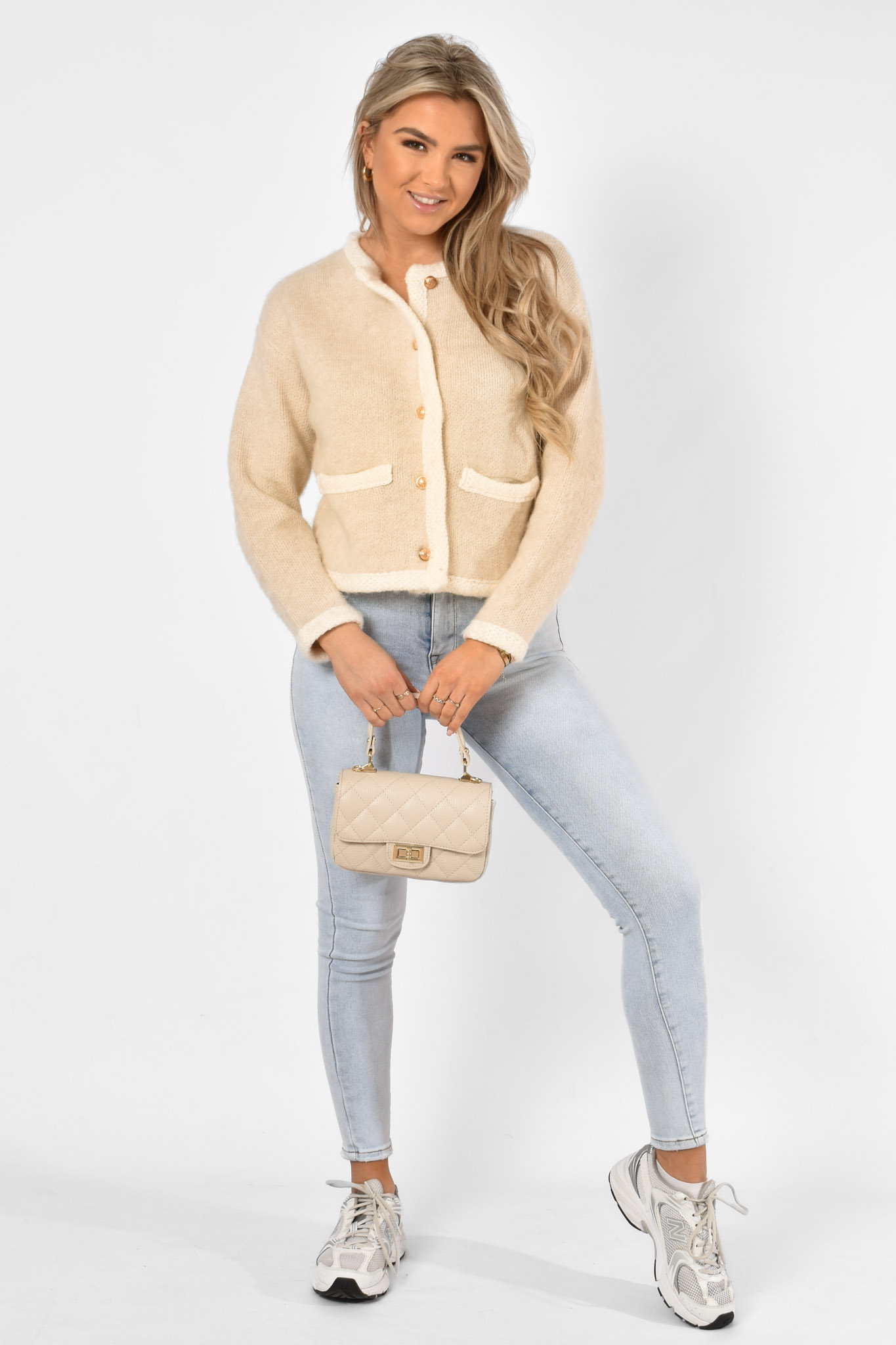 Veerle vest creme