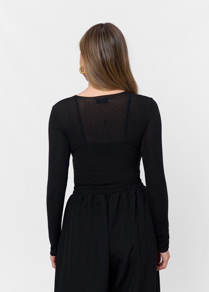 Lucy top | zwart | M | 2608/C01/324-900-M
