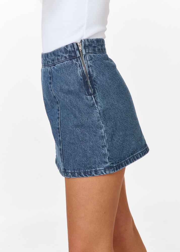 Natalia denim rokje blauw