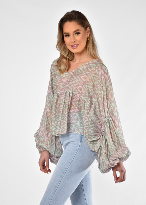 Kira top groen