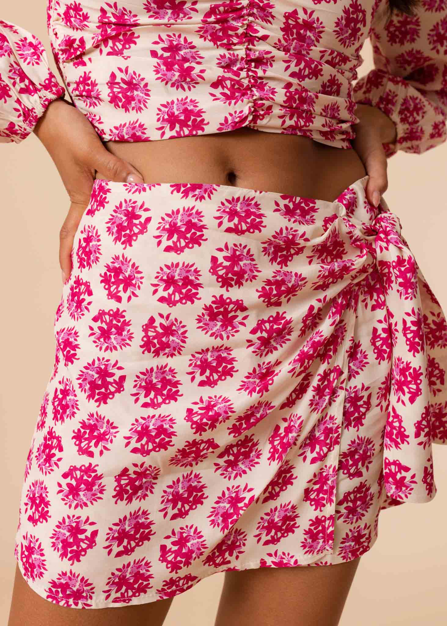 Fiene skort fuchsia