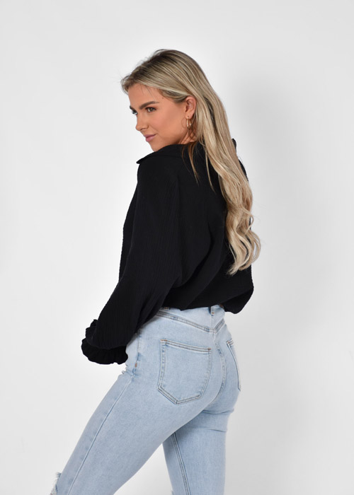 Claartje top zwart