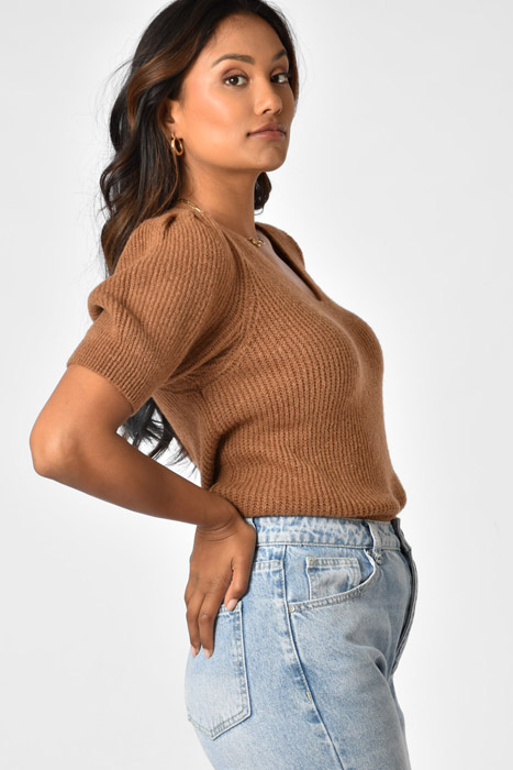 Ivy knit camel