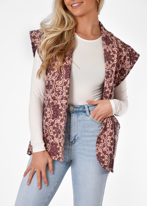 Rosie gilet roze
