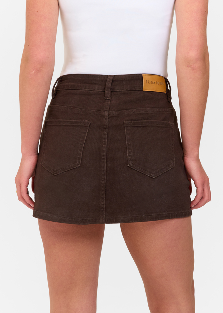 Denim stretch skort