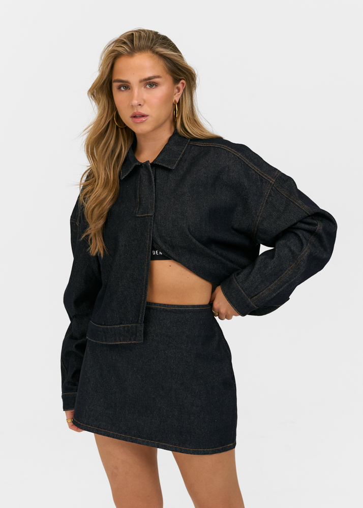 Juul denim skort