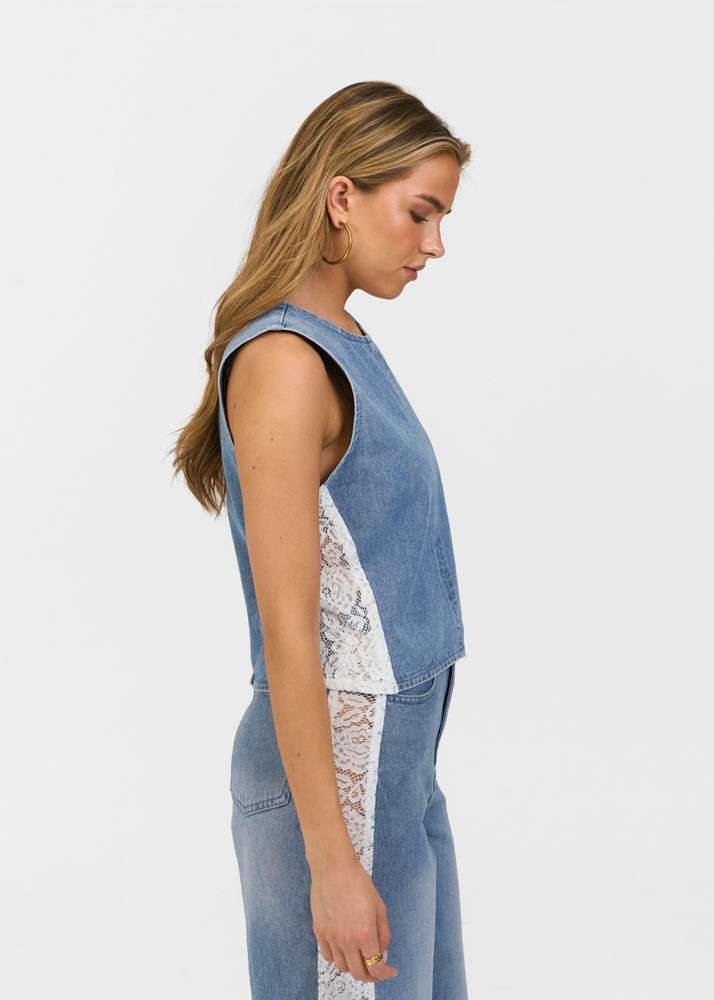 Robin denim top