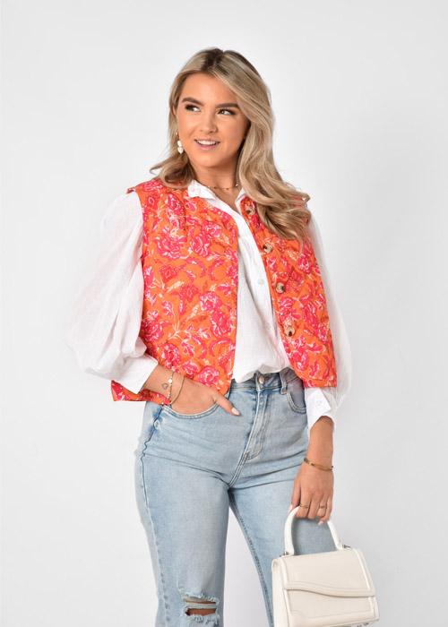 Lia gilet oranje