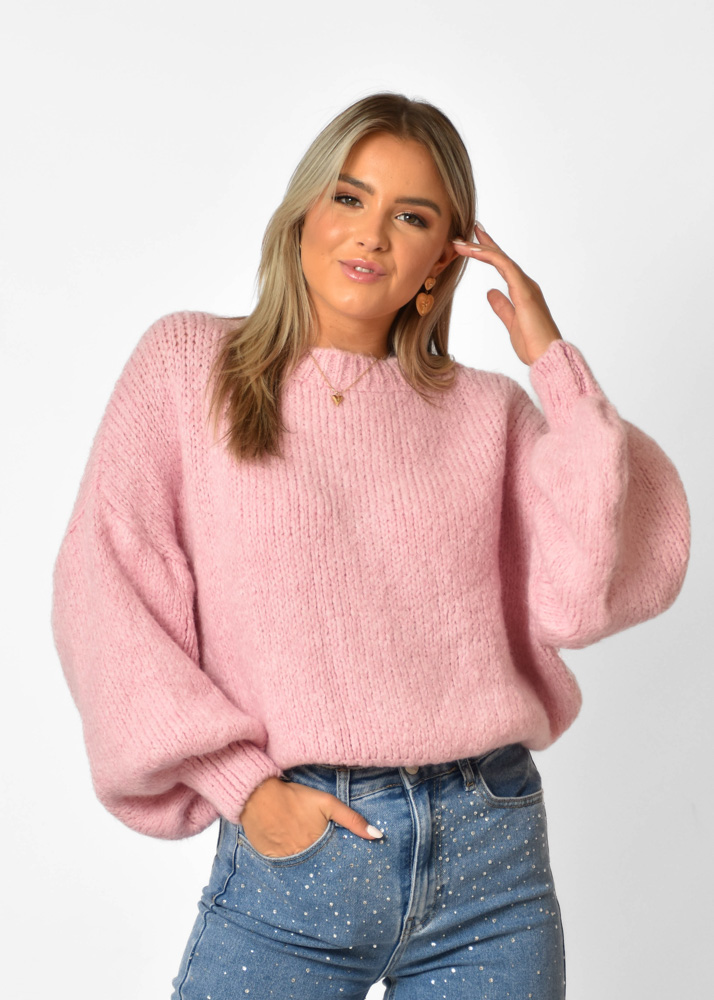 Fien trui licht roze