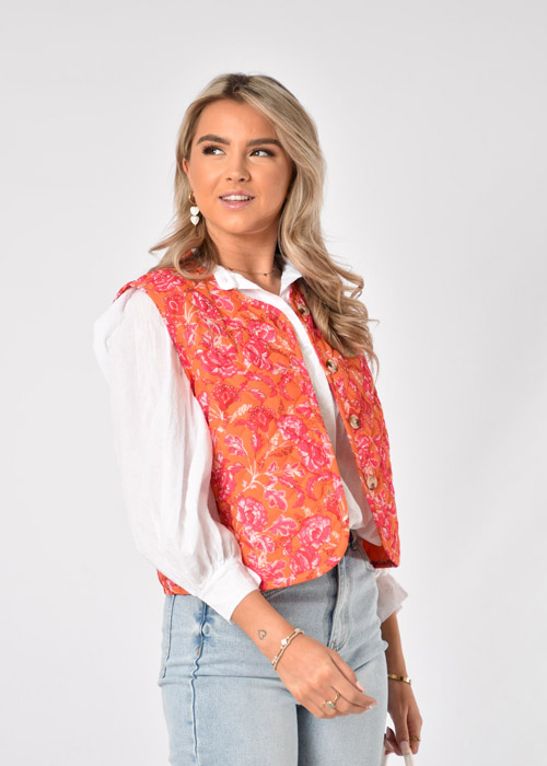 Lia gilet oranje