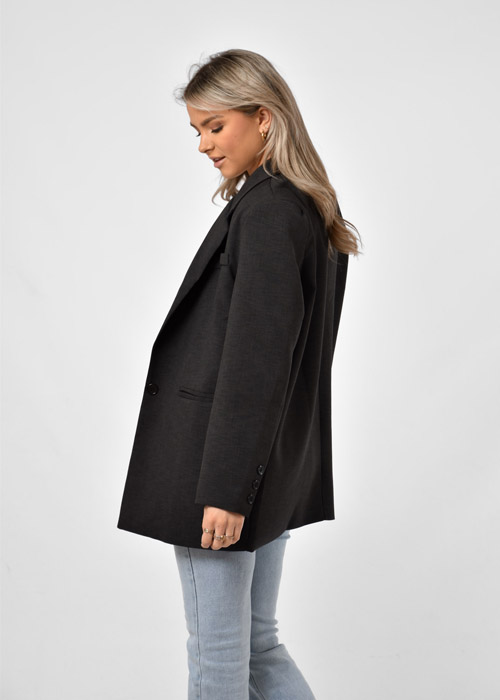 Saar blazer donkergrijs