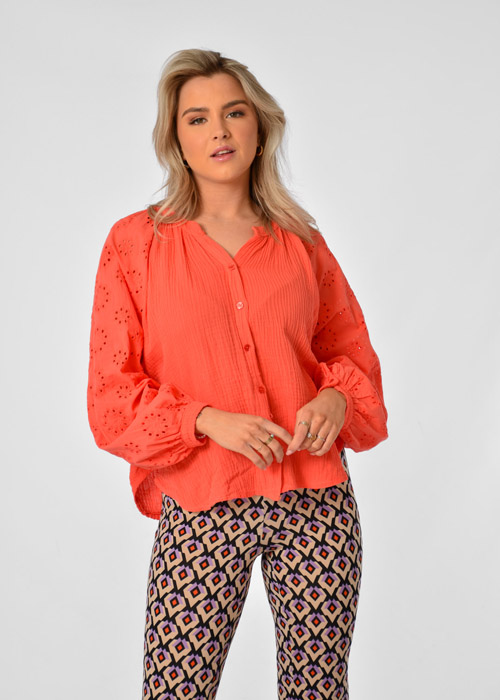 Marleen blouse oranje