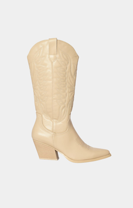 Brit cowboy boots beige