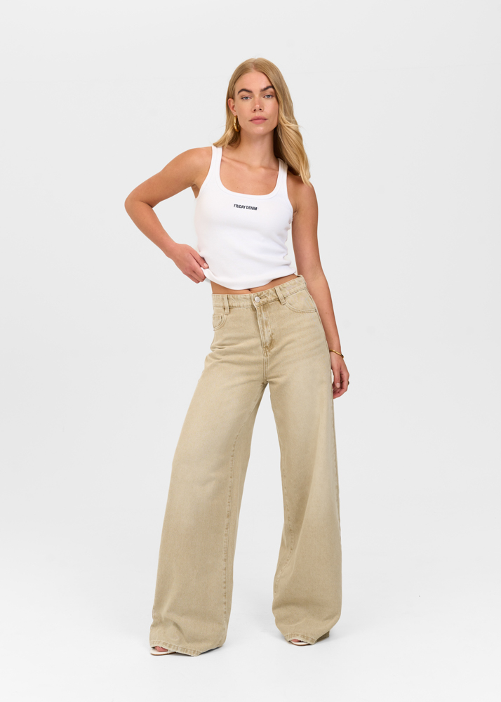 Wide leg classic jeans