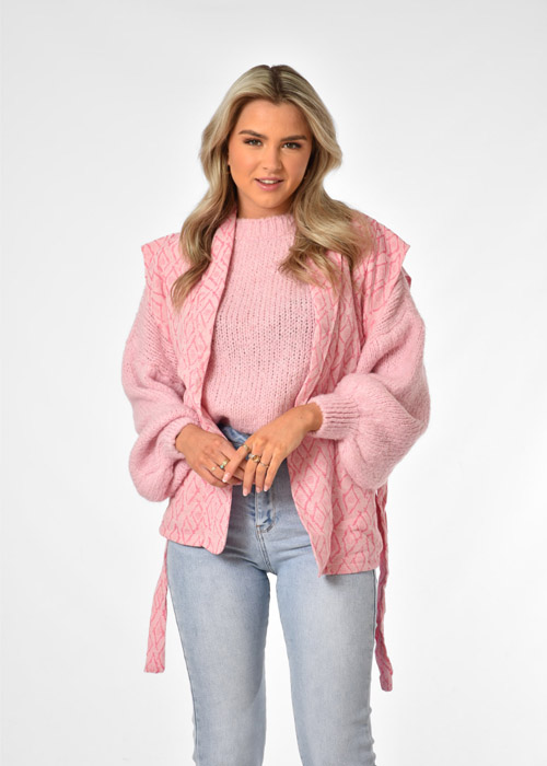 Joan gilet roze