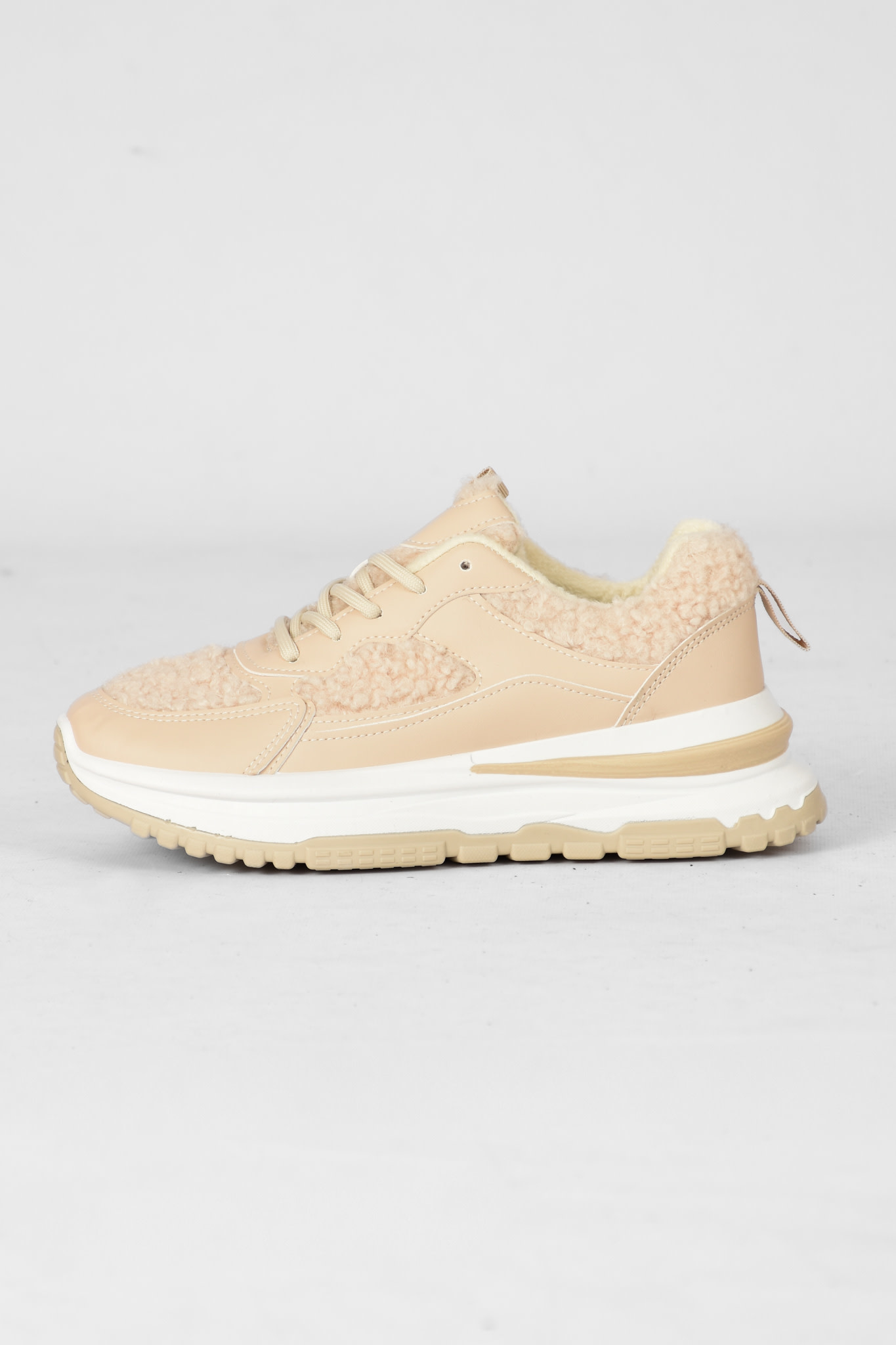 Teddy sneaker beige