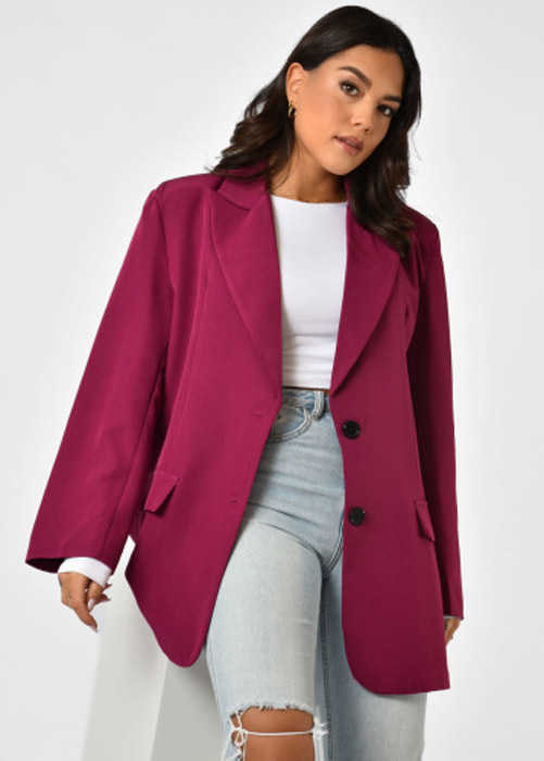 Noa blazer fuchsia