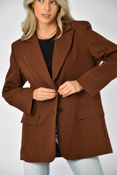 Noa blazer donkerbruin