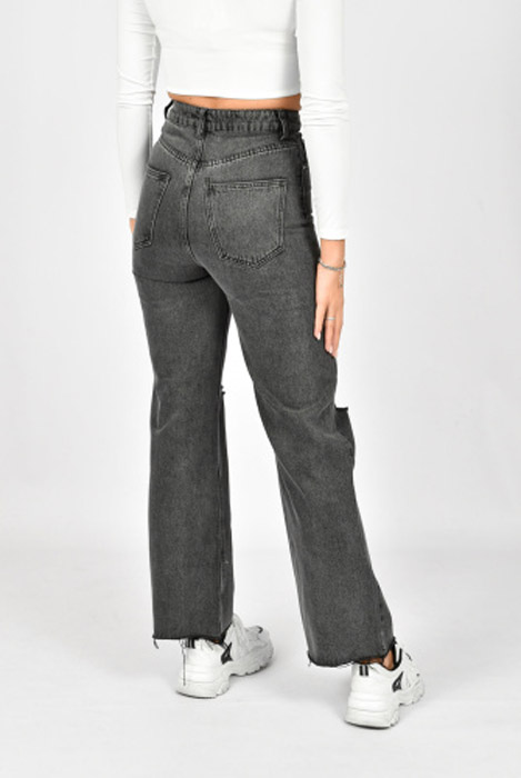 Angel wide leg jeans dark grey