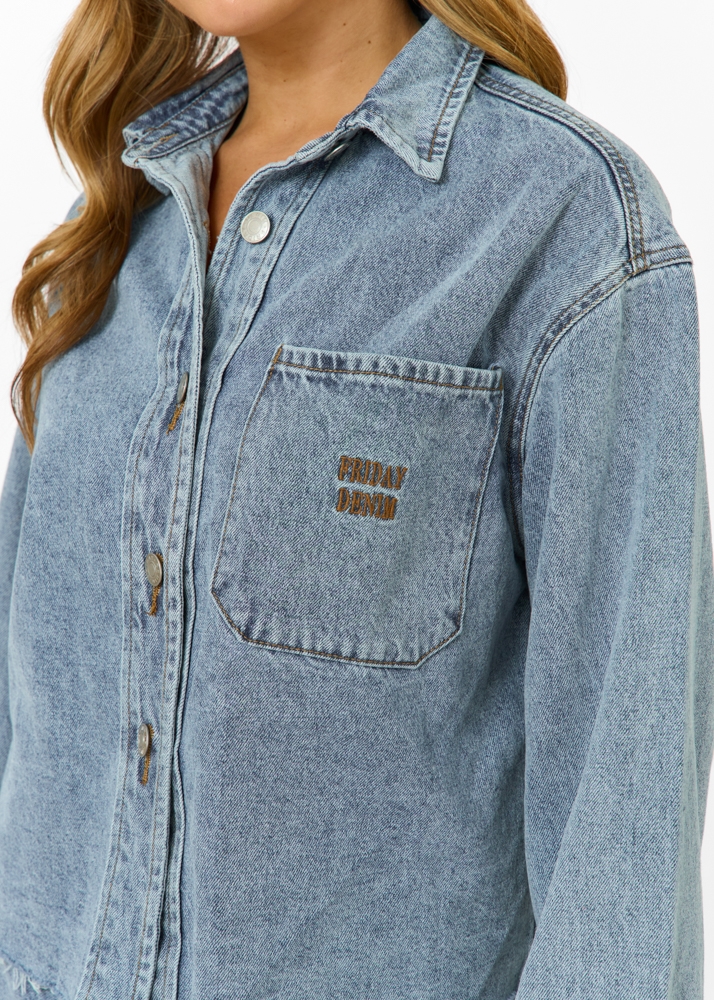 Denim blouse
