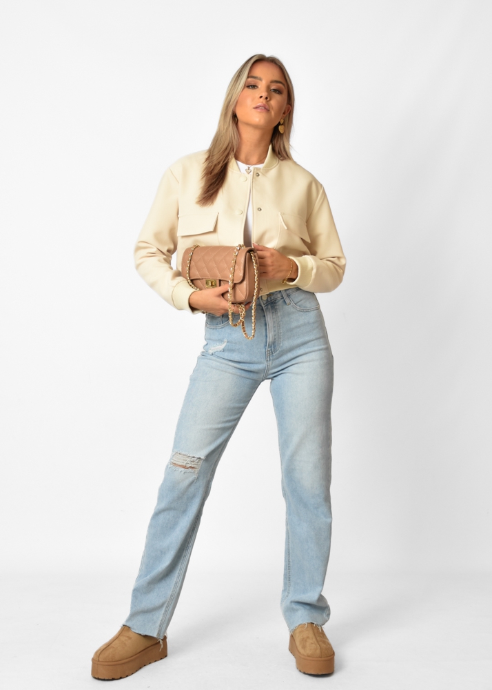 Marit bomber jacket beige