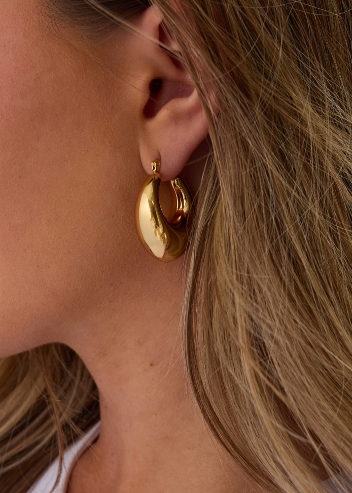 Brit oorbellen goud