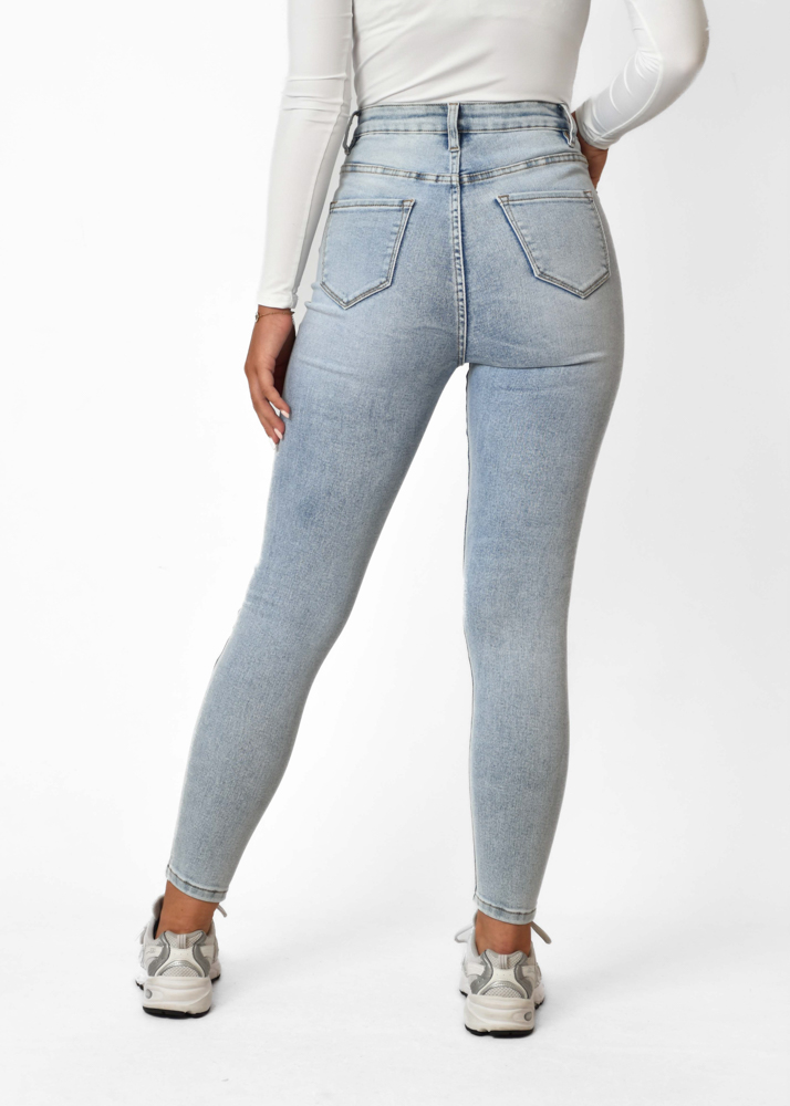 Skinny jeans sky blauw