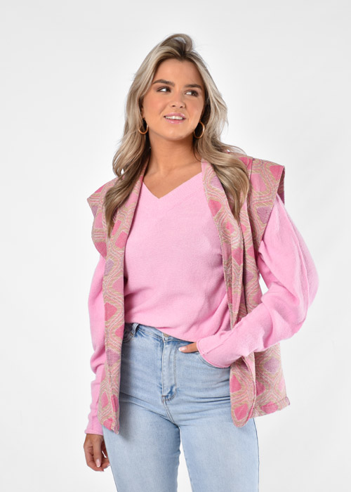 Eefje gilet roze 