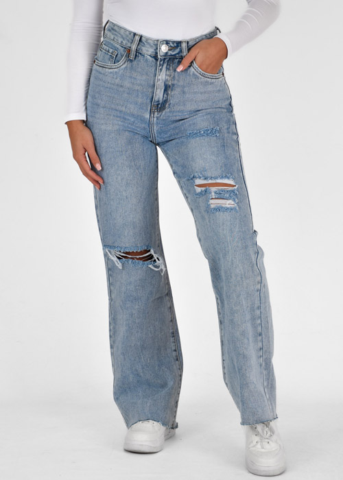Maud straight leg jeans blauw