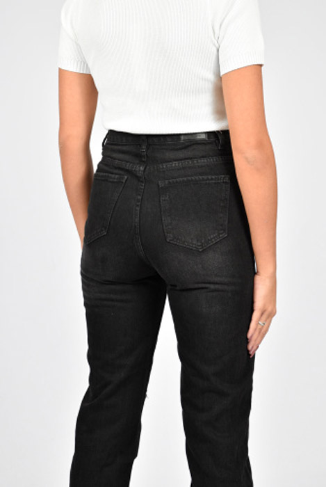 Emma straight leg jeans black