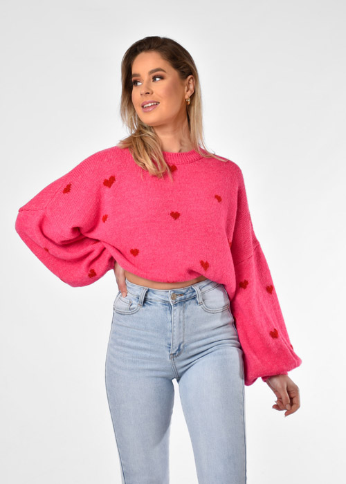 Loena trui fuchsia