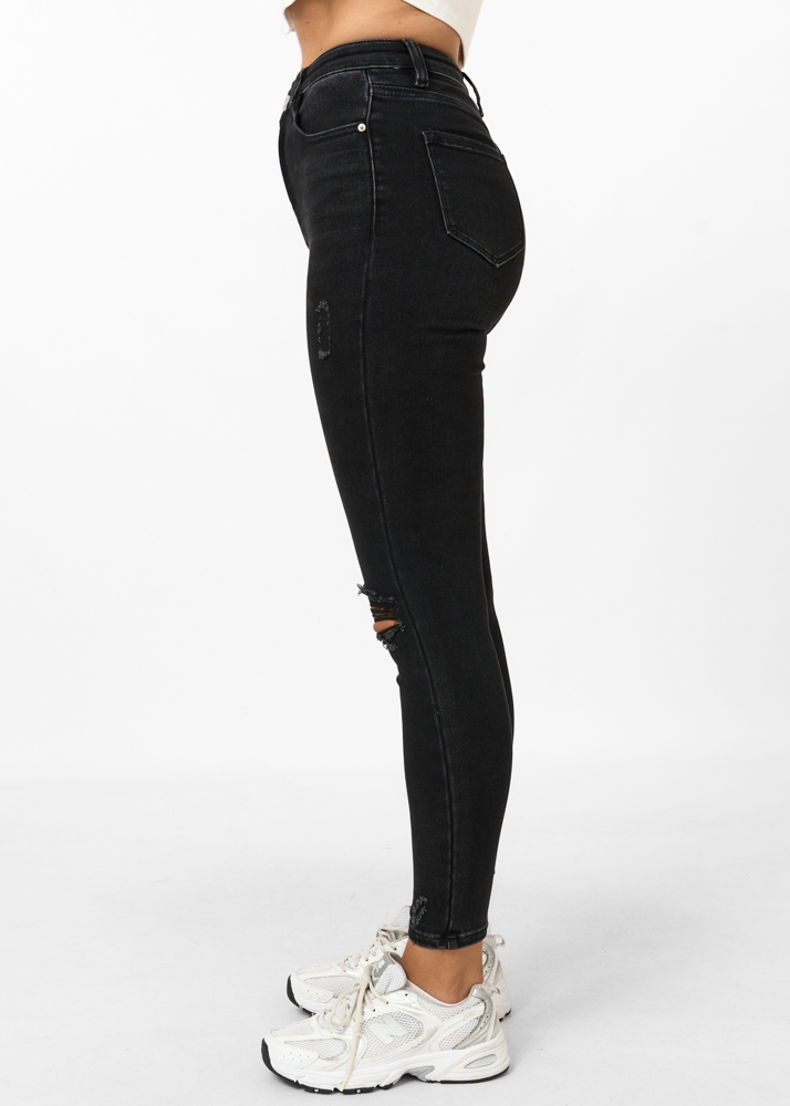 Grijze skinny jeans | M.O.D. Sina skinny fit rhino grey L32 Grijze skinny jeans | M.O.D. Sina skinny fit rhino grey L32