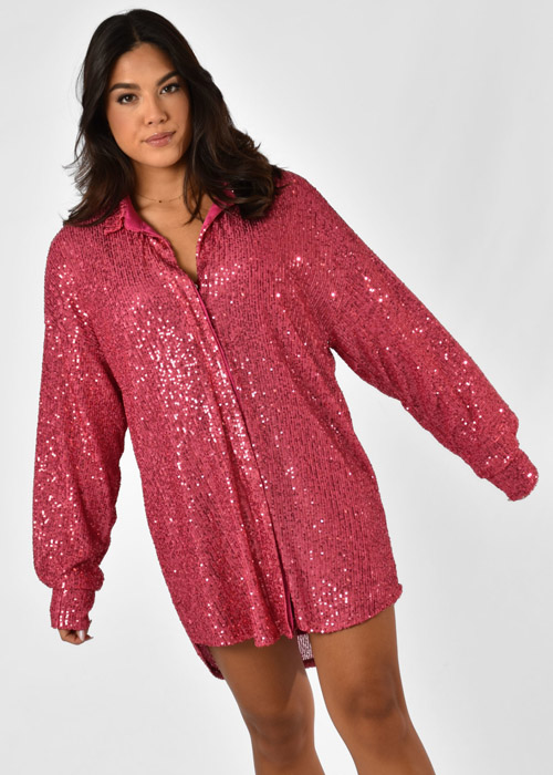 Mae blouse fuchsia