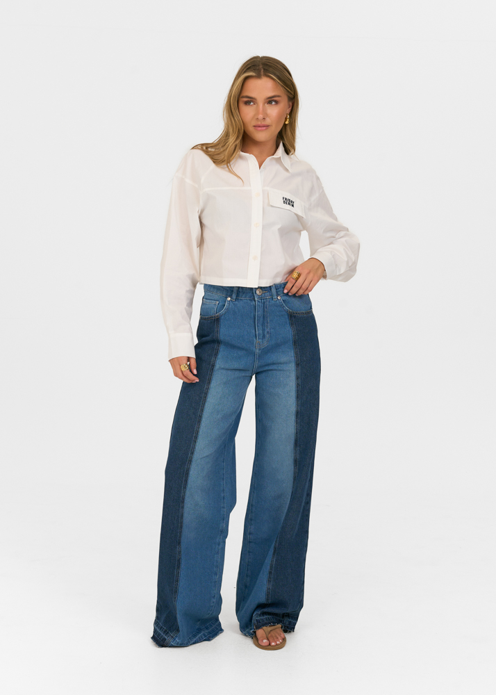Friday Denim cropped blouse