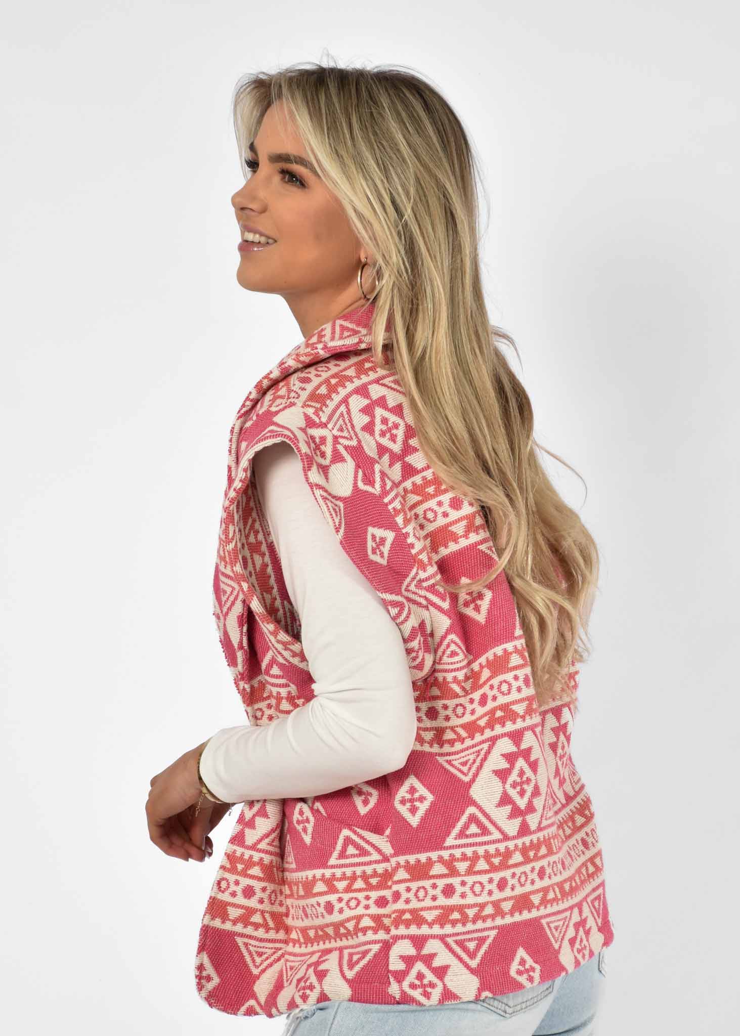 Bella gilet fuchsia