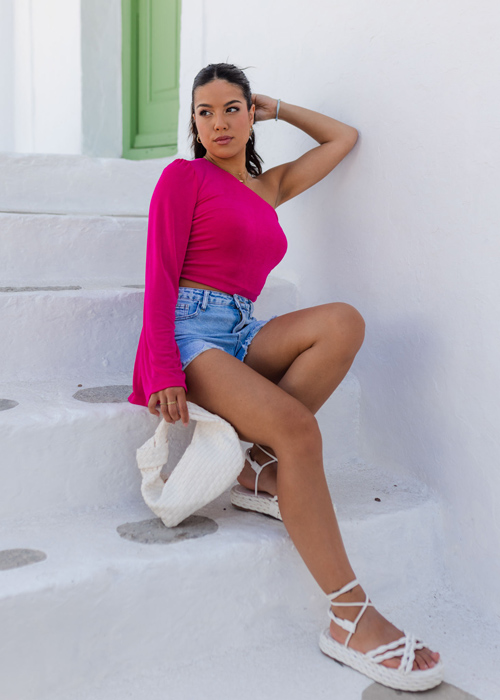 Janna top fuchsia
