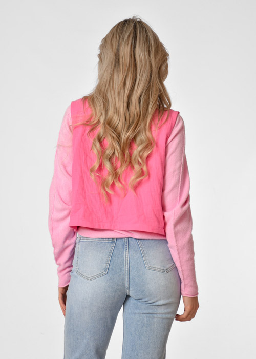 Celina gilet roze