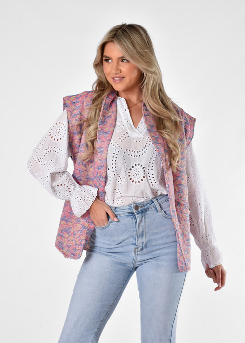 Rosie gilet lichtpaars