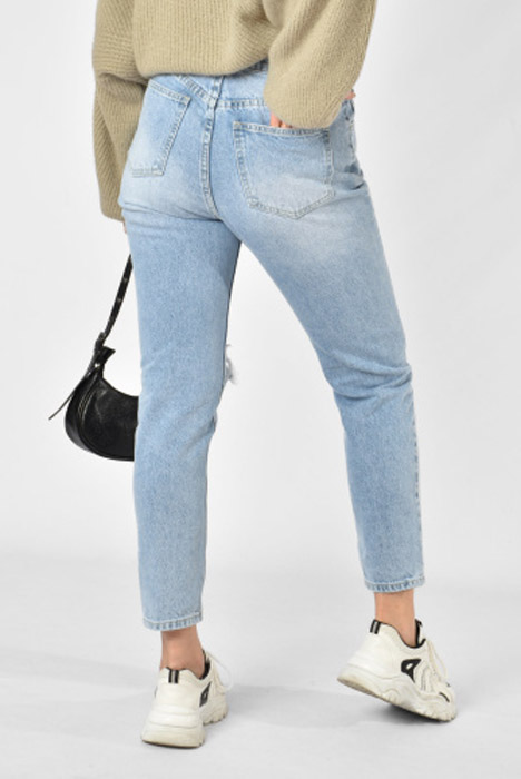 Anna mom jeans blauw